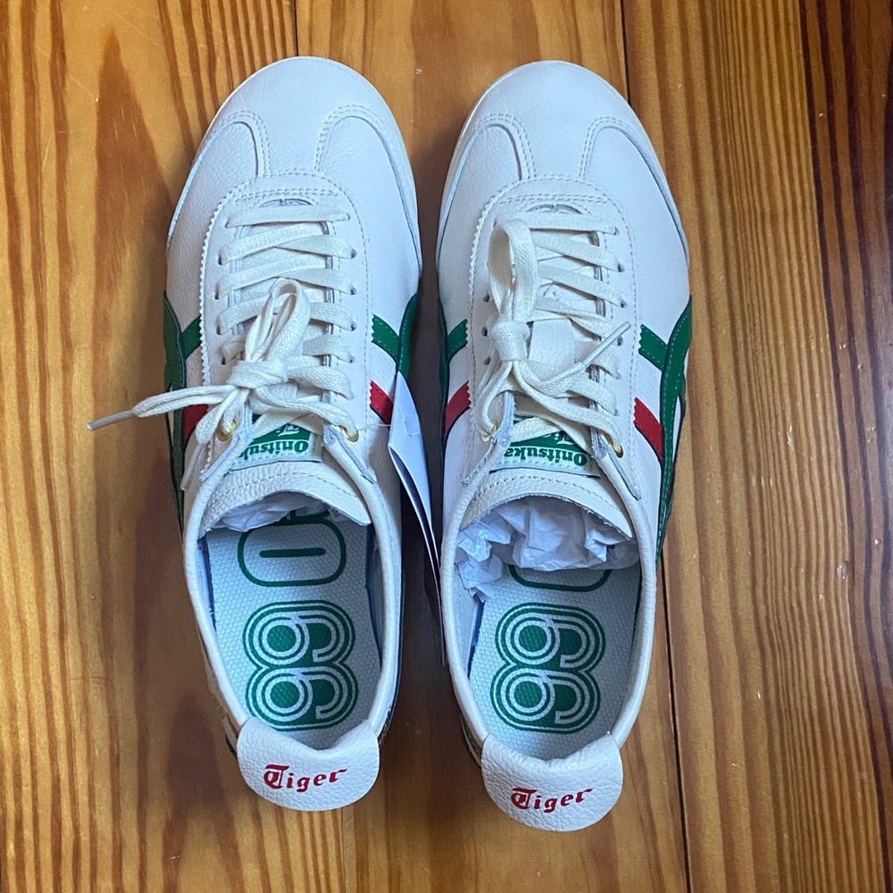 Brand New Onitsuka Tiger Mexico 66 red, green, beige - Picture 3 of 8